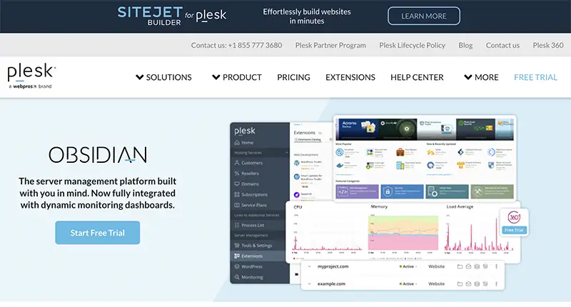 plesk Web Admin SE 에디션은 워드프레스를 운영하기 좋은 컨트롤 패널이었습니다.